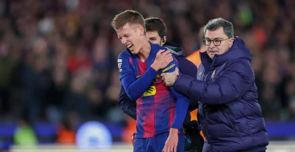 บาร์เซโลน่า กองหน้าโอลโม ไหล่หลุด คาดพักหนึ่งเดือน; ฟอร์มยอดเยี่ยมแต่ยังประสบปัญหาอาการบาดเจ็บ แชมเปียนส์ลีก แอตเลติโก มาดริด ดินาโม ซาเกร็บ