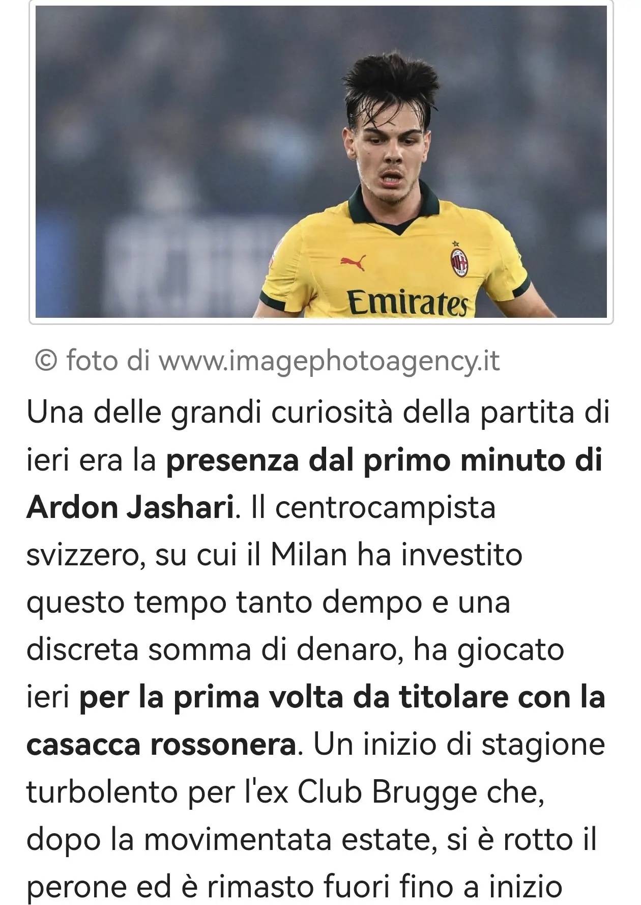 สื่อ Serie A: ยาสซารีกลับมาอย่างมั่นคง ทำสำเร็จ 80 ครั้งจากการผ่านบอลทั้งหมดเพียง 6 ครั้งผิดพลาด และสร้างโอกาสทำประตูที่ดีที่สุดของเกมด้วยการส่งบอลยาว_La Gazzetta dello Sport_การเตรียมตัว_ลาซิโอ