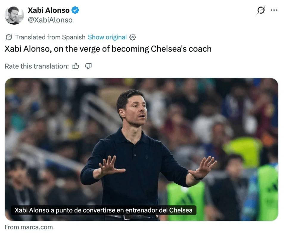 อลอนโซ่ กระตือรือร้นที่จะคัมแบ็ก เจ้าหน้าที่เชลซี ยืนยันว่าเป็น Coach_Ral Madrid_UFA แชมเปียนส์ลีก_ยูโรปาลีกคนใหม่