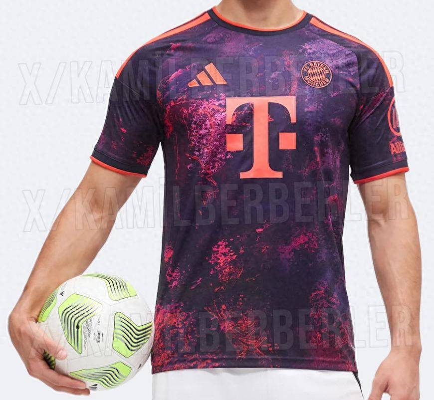 บาเยิร์น มิวนิค 2026/27 ฤดูกาลที่สาม เปิดรับแสง_orange_pattern_purple